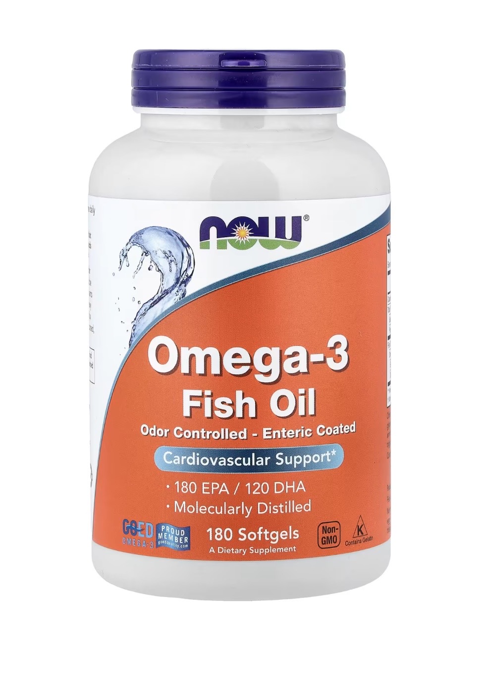 Now foods Omega 3- Fish oil 180 Softgels