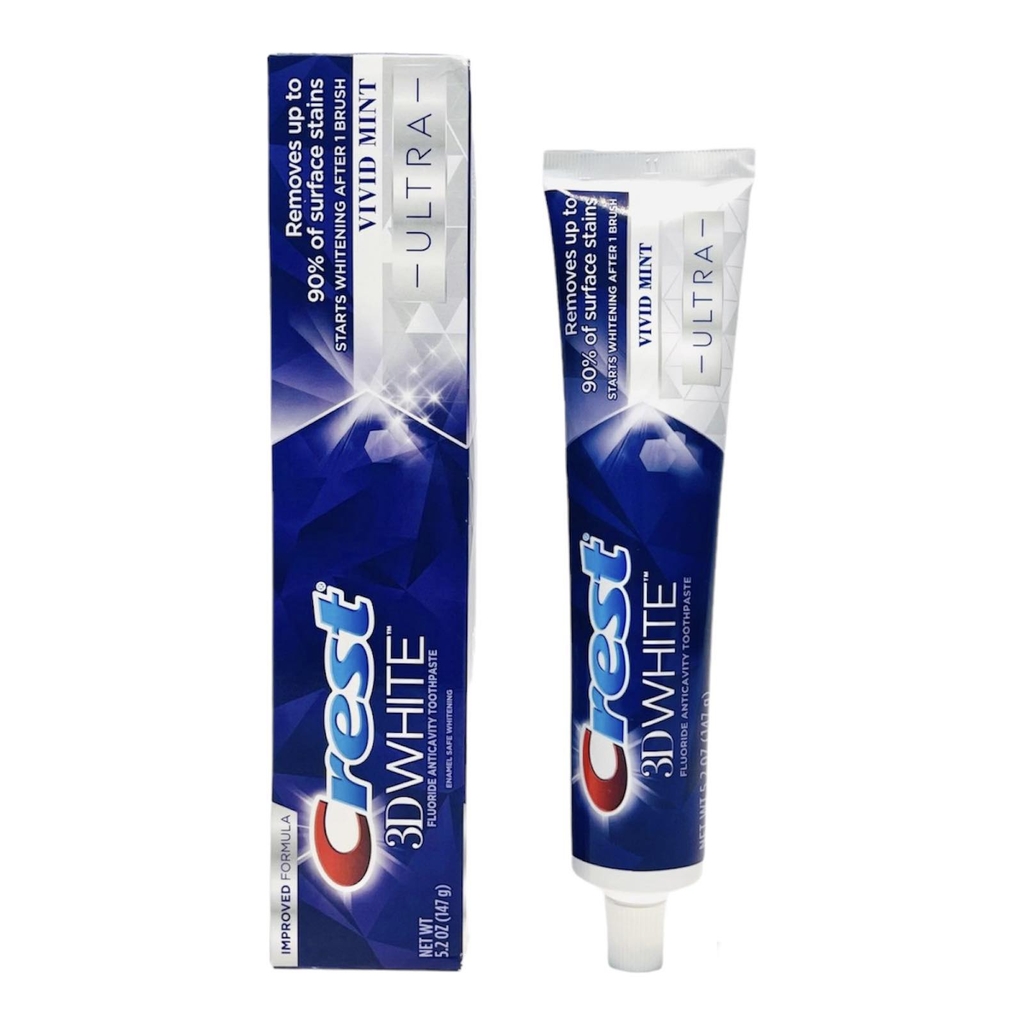 Dentifrice Crest 3D white Ultra Vivid Mint 147g