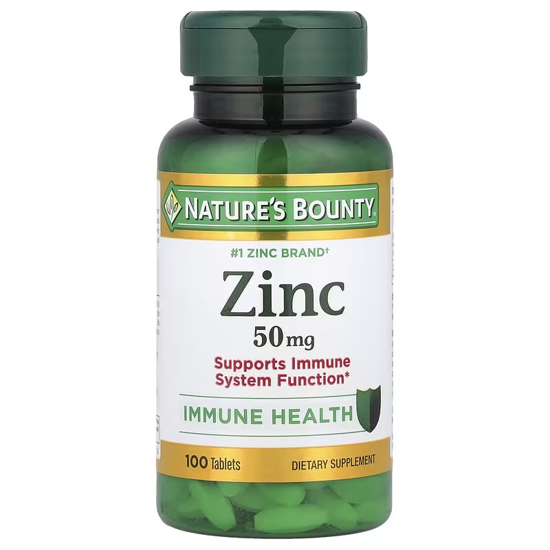 Nature’s Bounty Zinc 50 mg – Soutien du Système Immunitaire