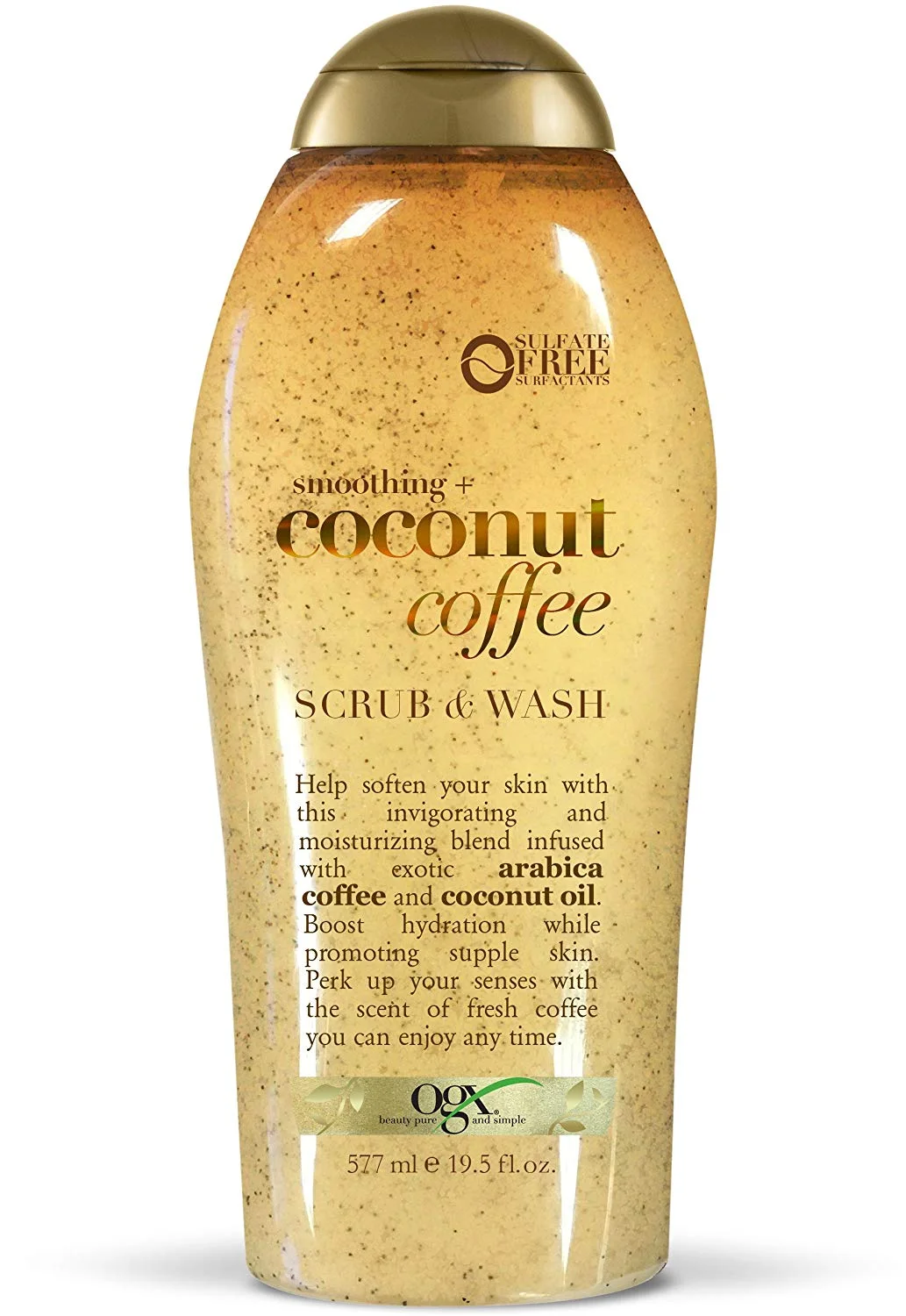 OGX Body Scrub & Wash Smoothing + Coconut Coffee Exfoliating (577 ml)